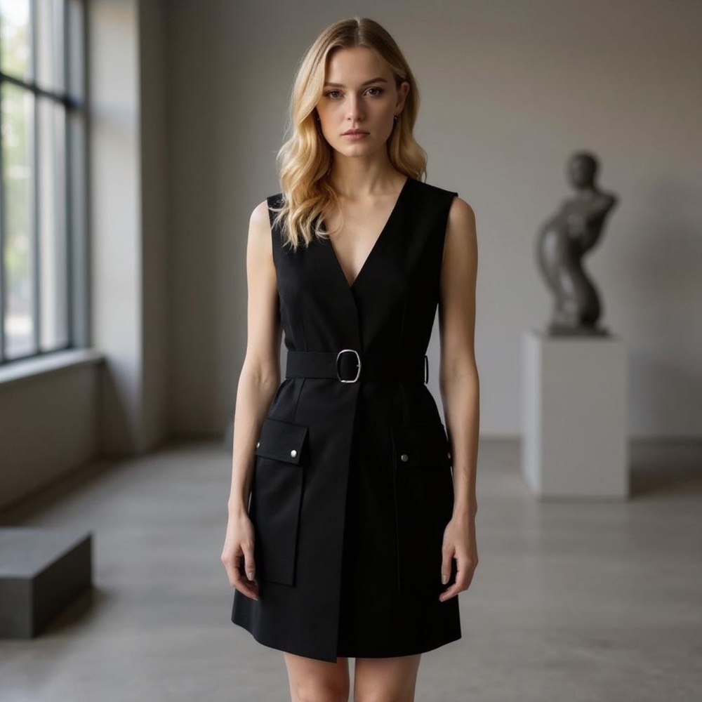 Kit and Ace Black Mini Dress
